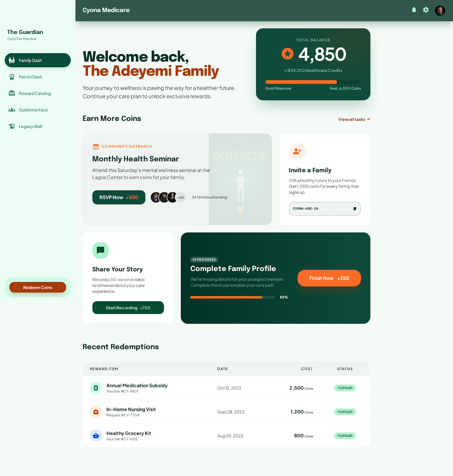 Family Dashboard